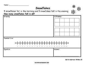 WINTER/Christmas Differentiated Addition and Subtraction Story Problems within 20, 1st-Grade Printable Math Worksheets with Picture Scaffold for English Language Learners  Help your students become fluent in solving addition and subtraction word problems with this winter-themed resource! Perfect for the winter months! Simple font for easy reading. Clear formatting supports students in knowing what is expected. 20 pages Add And Subtract Within 20, Addition And Subtraction Word Problems, Christmas Math Activities, Subtraction Word Problems, 1st Grade Math Worksheets, Printable Math Worksheets, Christmas Math, Ten Frame, English Language Learners