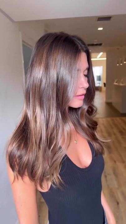 Brown Gloss Hair, Brown Hair Gloss, Level 5 Brown Hair, Level 5 Hair Color, Brown Hair Blue Eyes Pale Skin, Hazelnut Brown Hair, Hair Color Gloss, Hazelnut Hair Color, Hazelnut Hair