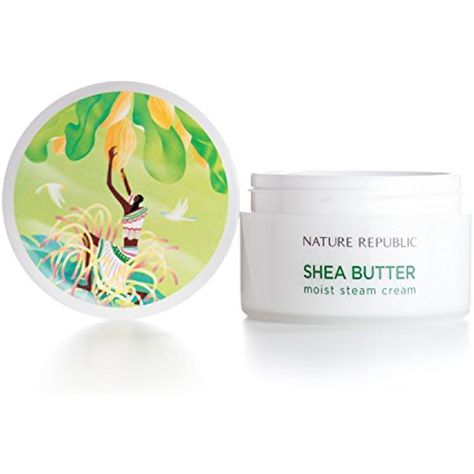 Nature Republic Shea Butter Steam Cream, Moist, 100 Gram * Click on the image for additional details. (This is an affiliate link) #SkinCare Nature Republic, Rough Skin, Facial Cream, Natural Gifts, Wash Your Face, Facial Moisturizer, Moisturizer Cream, Soft Textures, Shea Butter