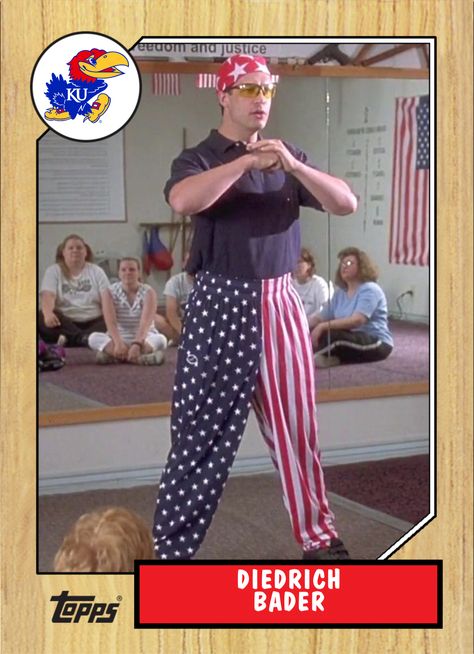 Rex is a local dojo owner in Preston, Idaho. He owns the Rex Kwon Do martial arts center, which teaches a style of self defence, but Rex is somewhat of a poor trainer, who uses weaker people for his examples, like in his commercial, and Kip, and even then he uses cheap tricks to fight. He also verbally abuses people, like Napoleon. He is portrayed by Diedrich Bader. Rex Kwon Do Costume, Rex Kwon Do, Best Halloween Costumes Ever, The Best Halloween Costumes, Napoleon Dynamite, Character Cards, Cheap Trick, Best Halloween Costumes, Sports Card