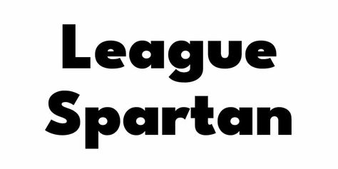 League Spartan League Spartan Font Pairing, Fonts For Logo Design, Fonts For Logo, Best Fonts For Logos, Top Free Fonts, Metal Font, Trendy Fonts, Stencil Font, Script Typeface