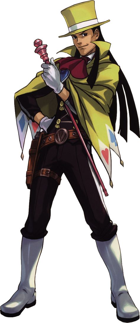 Holding Cane Pose Reference, Ace Attorney Concept Art, Bellboy Ace Attorney, Ace Attorney Apollo Justice, Ace Attorney Trucy, Phoenix Wright Ace Attorney, Mobile Suit Gundam 00, Video Game Character, Apollo Justice