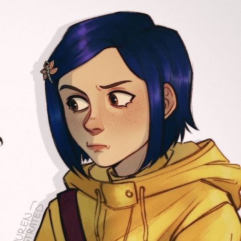 Coraline Characters, Coraline Drawing, Coraline And Wybie, Laika Studios, Coraline Art, Coraline Jones, Desenho Tattoo, Horror Movie Characters, Gothic Anime