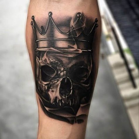 The 110 Best Skull Tattoos for Men | Improb Cover Up Tattoos For Men, Skull Tattoo Flowers, Skull Hand Tattoo, Skull Sleeve Tattoos, Sugar Skull Tattoos, Tattoo Convention, Chest Tattoo Men, Skull Tattoo Design, Cover Up Tattoo