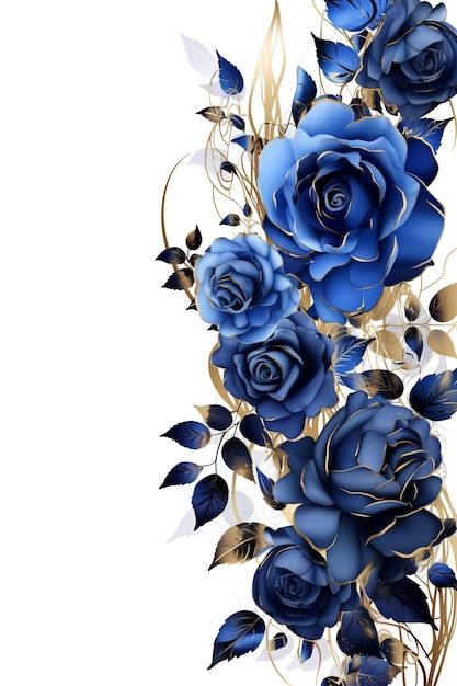 Blue Wedding Background, Blue And Silver Background, Dusty Blue Flowers, Royal Background, Flower Border Png, Blue Roses Wallpaper, Royal Blue Flowers, Royal Blue Background, Certificate Background