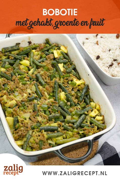 Bobotie Recipe, Green Bean Recipes, Ground Beef, Green Beans, Diner, Slow Cooker, Food And Drink, Oven, Favorite Recipes