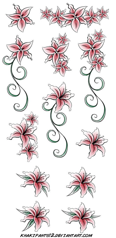 Stargazer Tattoo, Stargazer Flower, Lilly Flower Tattoo, Stargazer Lily Tattoo, Tattoo Lily, Water Lily Tattoos, Realistic Flower Tattoo, Vintage Flower Tattoo, Simple Flower Tattoo