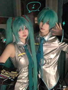 Miku Cosplay, Amazing Cosplay, Cute Cosplay, Pose Reference Photo, Blue Tie, Best Cosplay, Cosplay Outfits, Hatsune Miku, Cute Icons