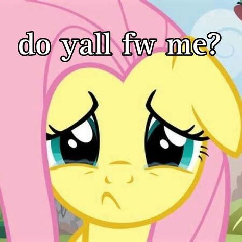 fluttershy moment 🦋 #mlp #mylittlepony #mlpmemes #fluttershymlp #fluttershy #fluttershyedit #mlpg4 #mylittleponymemes #mylittleponyfriendshipismagic #mlpfim Fluttershy Matching Pfp, Emo Fluttershy, Fluttershy Yay, Fluttershy Pfp, Mlp Pfps, Walk Through Fire, Fluttershy Human, Guard Up, Mlp Memes