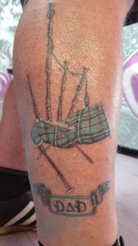 Bagpiper Tattoo, Bagpipe Tattoo, Dragon Tattoos, Bagpipes, Dragon Tattoo, Fish Tattoos, Jesus Fish Tattoo, Tattoo Ideas, Tattoos