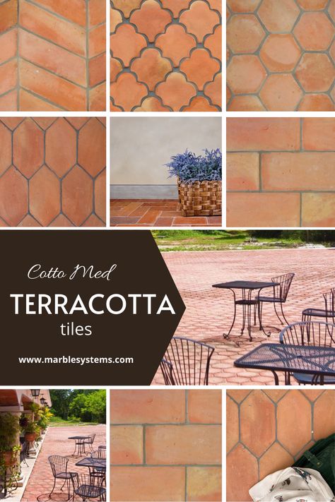 Terracotta gets its name from the old Latin word “terra cocta” which was transferred to Italian as “terra cotta”. Its literal meaning is “baked earth” or “cooked earth” which explains what is terracotta tile.  It has been used in many parts of the buildings since the dawn of humanity. Especially in Anatolia, terracotta was the number one construction material. It is basically produced by firing clay-containing substances that are readily available in nature under high temperatures. Terracotta Floor Sunroom, Terracotta Front Porch, Terra Cotta Countertop, Terracotta Patio Floor, Terra Cotta Porch, Terra Cotta Tile Fireplace, Terra Cotta Pool Decking, Terracotta Porcelain Tile, Tera Cotta Tile