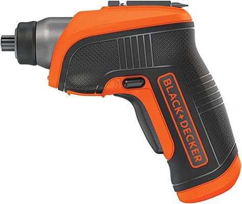 Amazon.com: BLACK+DECKER 4V MAX* Cordless Screwdriver with LED Light (BDCS30C) : Tools & Home Improvement Cordless Drill Reviews, Hanging Curtain Rods, Black And Decker, Black Packaging, Mini Blinds, Electric Screwdriver, Cordless Drill, Hanging Curtains, Black & Decker