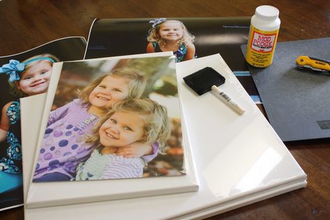 DIY Photo Canvas Tutorial by Designer Trapped in a Lawyer's Body {www.designertrapped.com} Diy Photo Canvas, Picture Transfer, Diy Canvas Photo, Canvas Tutorial, Homemade Canvas, Mod Podge Matte, Canvas Photo Wall, Crafts For Teens To Make, Picture Canvas