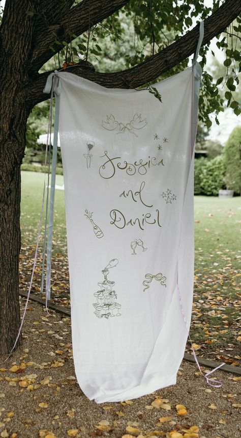 Fabric Wedding Sign, Linen Welcome Sign, Welcome Sign Seating Chart, Sign Seating Chart, Event Sign, Garden Party Wedding, Wedding Linens, Wedding Fabric, Wedding Mood Board