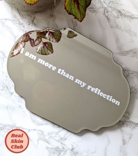 Cricut Mirror Decals, Bathroom Mirror Decals, Bathroom Mirror Quotes, Positivity Mirror, Affirmation Mirror, Vinyl Mirror, Skin Positivity, Mirror Quotes, Mirror Vinyl