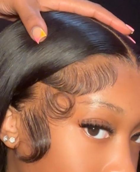 Fluffy Edges, Hair Shots, Frontal Wig Hairstyles, Edges Hair, Cute Box Braids Hairstyles, Frontal Hairstyles, Natural Hair Styles Easy, Dope Hairstyles, Hair Laid