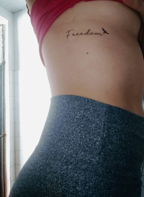 Freedom Tattoo, Tree Roots Tattoo, Roots Tattoo, Freedom Tattoos, Petite Tattoos, Cute Small Tattoos, Tree Roots, Rib Tattoo, Symbolic Tattoos