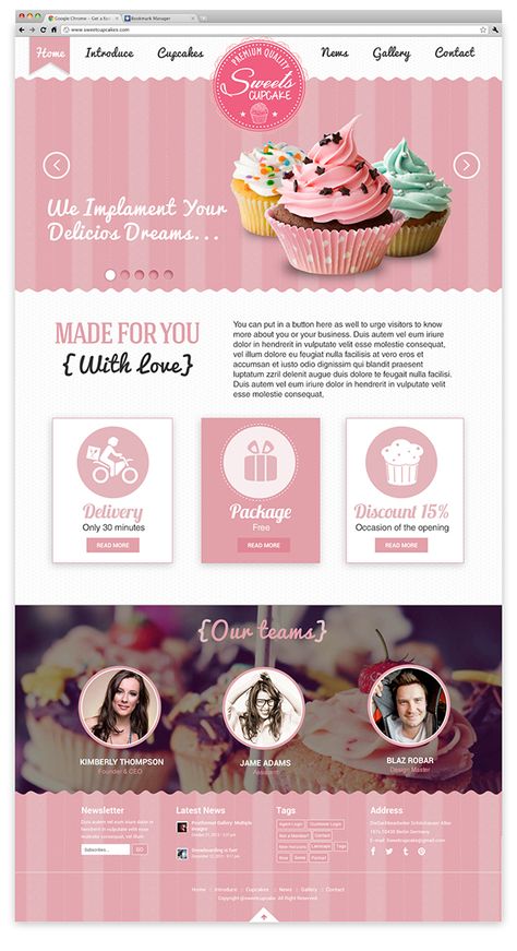 Sweet Cake on Behance Dessert Website Design, Cake Website Design, Cake Websites, Cake Website, Pink Website, Website Branding Design, Cookies Website, Bakery Website, Food Web Design