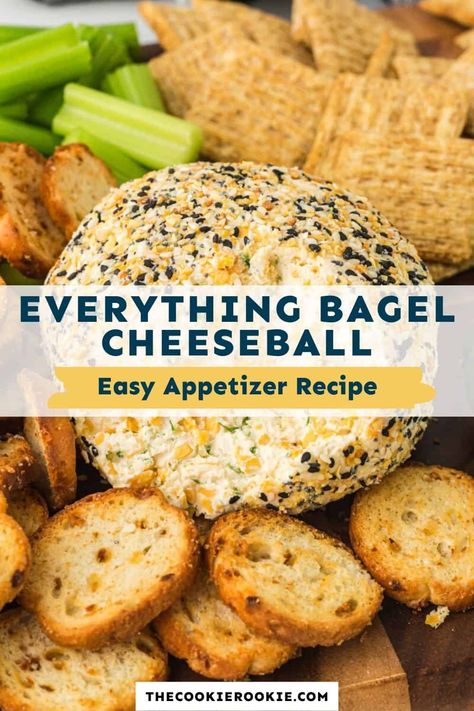 When hosting special events with family and friends, make sure your Everything Bagel Cheese Ball is the star of the show. Use this recipe to prepare a delicious ball of cheese to serve with crackers, nuts, and more. New Years Cheese Ball, Everything Cheese Ball Recipes, New Year’s Eve Cheese Ball, Valentine Cheese Ball, Everything Bagel Cheese Ball Recipes, Cheeseball No Nuts Cheese Ball Recipes, Cheese Ball Without Nuts Recipes, Cheese Ball Dip Recipes, Fall Cheese Ball Recipes