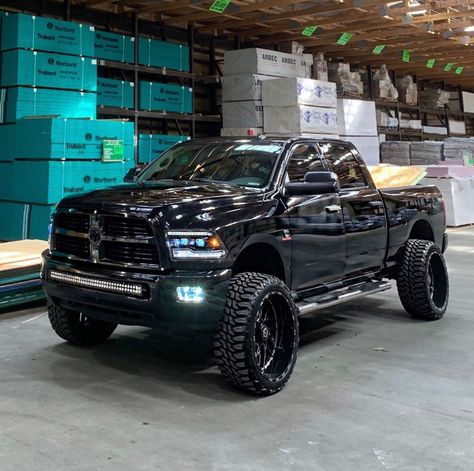 Center of attention!😎 . 📸: @ alfredo_6.7 . Lifted Black Ram 2500 with Cummins Diesel engine . . #cummins #diesel #dodge #truckporn #trucks #liftedtrucks #ramtrucks #ram2500 #ramlife #trucksdaily #ramcountry #mopar #MondayMotivaton #MondayMood Dodge Ram 2500 Cummins, Ram 2500 Diesel, Cummins Diesel Trucks, Diesel Pickup Trucks, Dodge Ram Diesel, Dodge Diesel Trucks, Dodge Diesel, Cummins Trucks, Cummins Diesel Engines