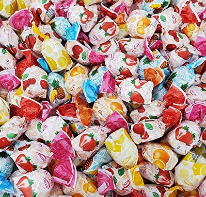 Amazon.com : Arcor Fruit Filled Bon Bon Hard Candy, Assorted Flavors - Bulk Pack 2 Pounds : Grocery & Gourmet Food Butterscotch Candy, Strawberry Candy, Fruit Filling, Strawberry Filling, Mint Candy, Chocolate Filling, Delicious Fruit, Bon Bon, Sweet Candy