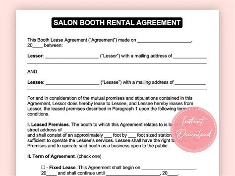 Beauty Salon Booth Rental Agreement Template: A Must-Have For Salon Owners And Independent Stylists Salon Booth Rental Lease Agreement Template Printable Form, Templates from projectopenletter.comAs a salon owner or an independent stylist, it is esse...  #Agreement #Rental #Salon #Template Salon Booth Rental, Barber Shop Chairs, Room Rental Agreement, Rental Agreement Templates, Nail Station, Lease Agreement, Salon Owners, Contract Template, Hair Dresser