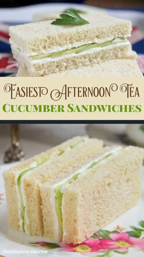 Cucumber Tea Sandwiches Recipes, Sandwiches Afternoon Tea, Tea Party Sandwiches Recipes, Party Sandwiches Recipes, Cucumber Sandwiches Recipes, Cucumber Tea, I Lost 100 Pounds, Cucumber Tea Sandwiches, Tea Party Sandwiches