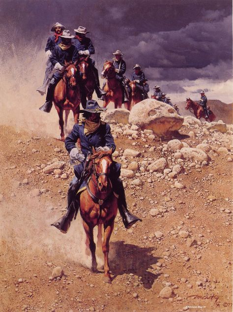 Frank McCarthy kK Jack Sorenson, American Indian Wars, Western Artwork, American Frontier, Wilde Westen, Horse Art Print, Horse Posters, Western Paintings, West Art