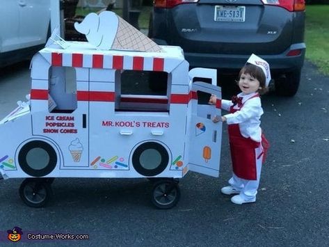 Ice Cream Truck Costume, Truck Costume, Ice Cream Hat, Ice Cream Costume, Matching Family Halloween Costumes, Baby Ice Cream, Diy Baby Costumes, Trip To Turkey, Turkey Hill