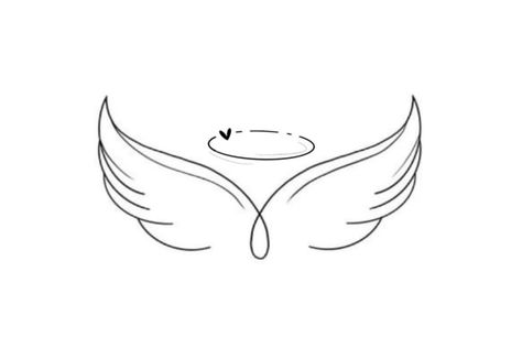 Angel Wing Wrist Tattoo, Simple Angel Tattoos, Chest Tattoo Lettering, Couple Wrist Tattoos, Baby Memorial Tattoos, Sparrow Tattoo Design, Empowering Tattoos, Heaven Tattoos, Simple Tattoos For Guys