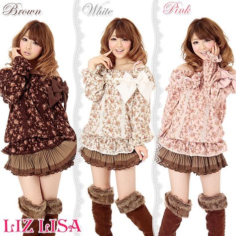 Gyaru Outfits Himekaji, Romantic Gyaru Outfits, Himekaji Gyaru, Roma Gyaru, Himekaji Winter Outfits, Larme Kei Aesthetic Outfit, Larme Kei Fashion, Casual Hime Gyaru, Himekaji Outfits