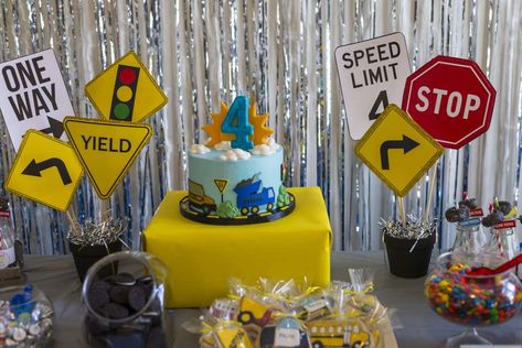 Riyaan's Transportation 4th Birthday party | CatchMyParty.com Vehicle Birthday Party Ideas, Transportation Theme Party, Transportation Birthday Party Ideas, Vehicle Birthday Party, Cars Trucks Birthday Party, Transportation Cake, Transportation Birthday Party, Transportation Party, 2nd Birthday Party For Boys