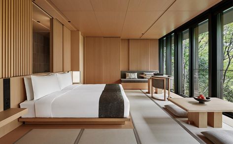 Debut Wallpaper, Aman Kyoto, Japanese Hotel, Six Senses, Hotel Room Design, Hospital Interior Design, Luxury Accommodation, Lounge Seating, Interior Inspo