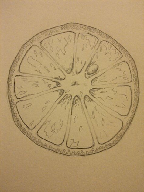 Pencil sketch of half orange Half Orange Drawing, Oranges Sketch, Half An Orange Tattoo, Drawing Of An Orange, Food Sketch Easy, Orange Sketch Drawing, Food Sketch Pencil, Orange Sketch, Orange Slice Drawing