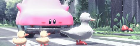 Kirby Twitter Banner, Kirby Discord Banner, Kirby Twitter Header, Nintendo Header, Discord Profile Inspo Nitro, Kirby Header, Kirby Banner, Twt Profile, Silly Happy Birthday