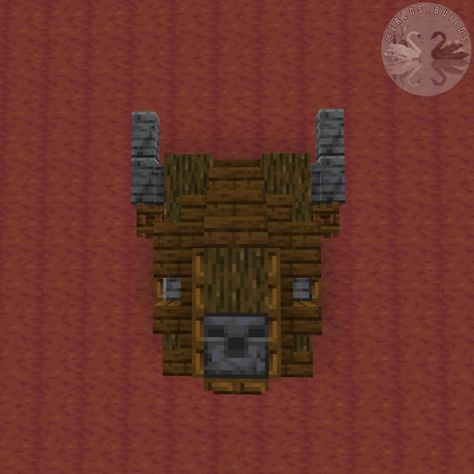 Cool Minecraft Room Ideas, Minecraft Stairs Design Inside, Minecraft Bear Build, Minecraft Bear Statue, Minecraft Deer Head, Minecraft Fossil Builds, Fox Statue Minecraft, Minecraft Crocodile, Minecraft Bone Build