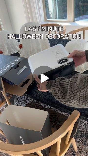 Chelsea Faulkner Vittatoe on Instagram: "Midnight margaritas anyone? ✨ I’ve been eyeing this Amazon projector for a while and finally added it to cart after seeing this fun Halloween decor idea from @houseandhens 🧙🏼‍♀️ But the best part? Once it was time for bed, I pointed the projector at the wall and my son picked out a movie to watch!

Comment WITCH and I’ll send you the links to everything I used to make this magic come to life. ⬇ https://liketk.it/4Utdr

Pro tips:
1. Measure your window before buying the plastic tablecloth. I had to fill the empty space with blankets. 😅 
2. This projector is compatible to the iPad/iphone/Mac but you have to buy an adapter separately (linked on my LTK)." Halloween Projector Ideas, Amazon Projector, Halloween Projector, Midnight Margaritas, Halloween Food Crafts, The Projector, Time For Bed, Movie To Watch, Fun Halloween Decor