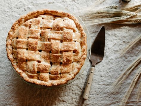 Spiced Apple Pie Spiced Apple Pie, Girl Meets Farm, Boiled Cider, Apple Pie Recipe, Flaky Salt, Apple Pie Recipes, Pizza Stone, Pie Dough, Spiced Apples