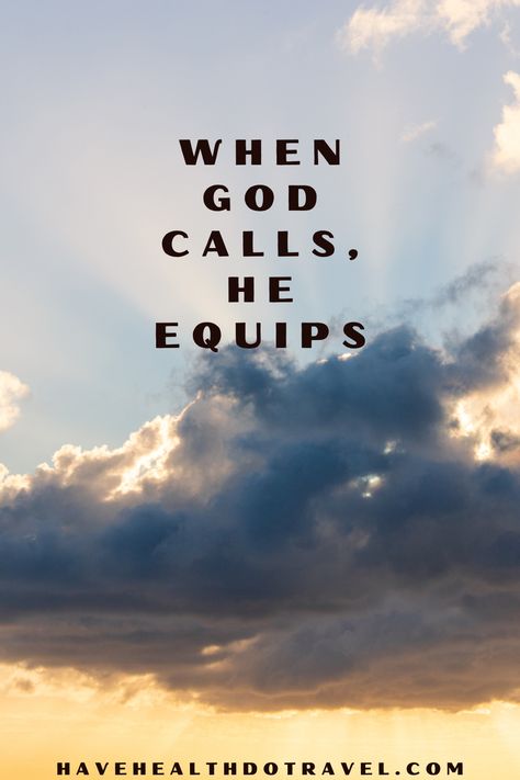 There are many biblical examples of people who didn't think they could do what God told them to do.  But we learn from their experiences that when God calls you to do something, He equips you to do it!  #faith #Christianwalk #dailydevotional #dailyBiblestudy #Christianlife God Equips The Called, When God Calls You To Do Something, Story Of David, Fantastic Quotes, Gods Favor, Throne Of Grace, Gospel Message, Verses Wallpaper, Daily Bible Study