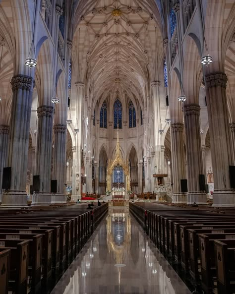 Saint Patrick's Cathedral photo Matthew Pugliese Cathedral Wedding Venue Church, Wedding Churches, Christian Weddings, Wedding Venues Church, Church Aesthetic, I Love The Lord, Dance Floor Wedding, Dream Wedding Decorations, Cathedral Wedding