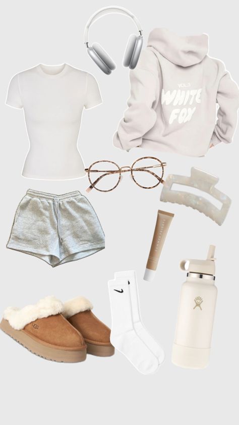 White Fox Hoodie, Fox Hoodie, Simple Outfits For School, Casual Preppy Outfits, Outfit Inspo Casual, Trendy Outfits For Teens, Cute Lazy Day Outfits, Lazy Outfits, Lazy Day Outfits