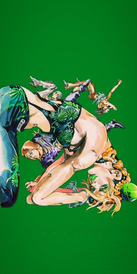 Green Jojo Wallpaper, Jolyne Wallpaper Iphone, Jjba Part 6 Wallpaper, Jojo Art Wallpaper, Jojo Manga Wallpaper, Stone Ocean Wallpaper, Jolyne Wallpaper, Jojo Wallpaper Iphone, Jojo Aesthetic