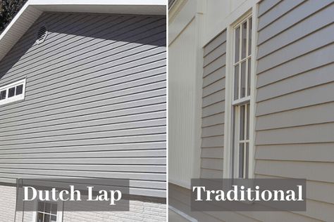 Dutch Lap Vs Clapboard Siding, Clapboard Siding Exterior, Vynal Siding, Vinyl Siding Ideas Exterior, Vinyl Siding Styles, Dutch Lap Vinyl Siding, Dutch Lap Siding, Vinyl Siding Colors, Siding Styles