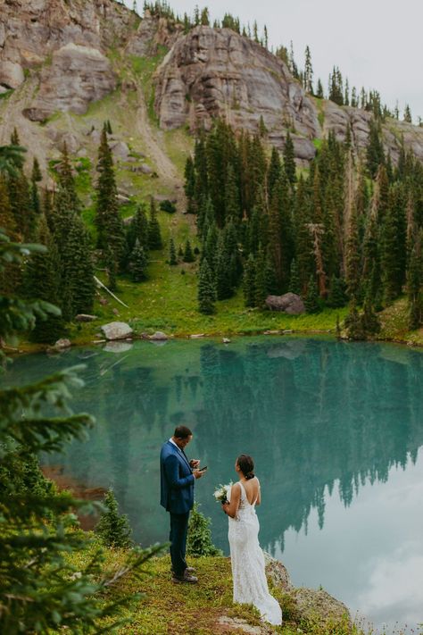 Mammoth Lakes Elopement, Micro Lake Wedding, Colorado Lake Wedding, Summer Mountain Elopement, Ouray Colorado Wedding, Colorado Elopement Dress, Summer Colorado Wedding, Alpine Lake Elopement, Elopement In Colorado