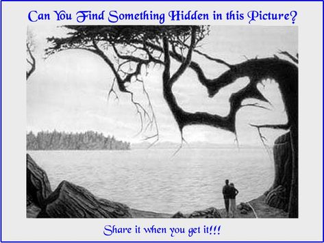 Picture Riddle: Can You Find Something Hidden in this Image? | BhaviniOnline.com Brain Teasers For Teens, Optical Illusions Pictures, Brain Teasers Riddles, Brain Teasers With Answers, Illusion Pictures, Logic Puzzle, Picture Puzzle, Hidden Images, Hidden Pictures