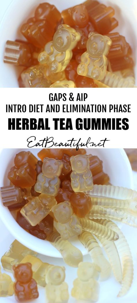 Tea Gummies, Gaps Intro Diet, Aip Paleo Desserts, Gaps Intro, Gaps Diet Recipes, Gaps Recipes, Gummies Recipe, Baking Soda Beauty Uses, Gaps Diet