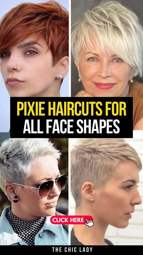 40 Best Pixie Cuts for Women to Try This Year Super Short Pixie Thick Hair, Pixie Square Face Fine Hair, Blended Pixie Haircut, Pixie With Bangs Over 40, Pixie Cut Hairstyle Ideas, Pixie Haircuts For Oval Faces, Pixie Haircut For Long Face Shape, Pixie Haircut Front And Back Views, Short Hairstyles For Thick Hair Pixie