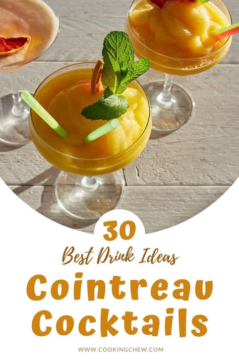 Orange Liqueur Cocktail, Drinks With Cointreau, Cointreau Cocktail Recipes, Cointreau Drinks, Cointreau Cocktail, Cointreau Cocktails, Orange Juice Cocktails, Drink Presentation, Unique Cocktail Recipes