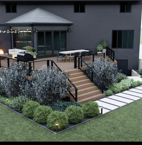 Timbertech Decking, Landscape Building, Deck Landscaping, Patio Deck Designs, Deck Designs Backyard, Backyard Inspiration, Building Material, Decks Backyard, Backyard Deck