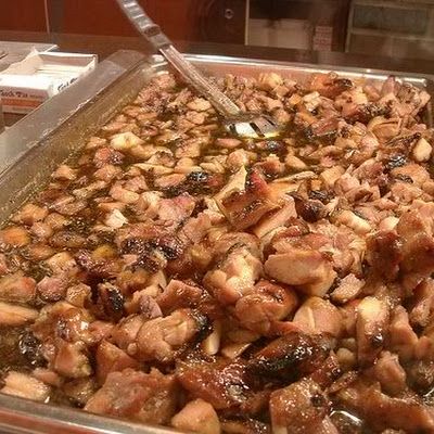 Cajun Cafe`s Bourbon Chicken (From The Mall) @keyingredient #chicken Bourbon Chicken Recipe, Bourbon Recipes, Bourbon Chicken, Mapo Tofu, Cajun Recipes, Food Court, Poultry Recipes, 1 Pound, Bite Size